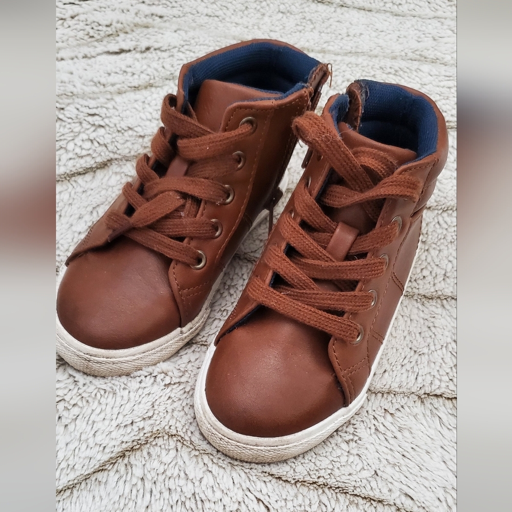 Cat & Jack Brown High-Top Kids Sneakers